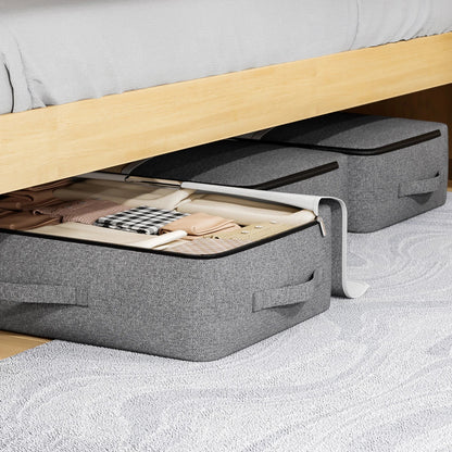 Big Collapsible Zip Storage Bag with View Window