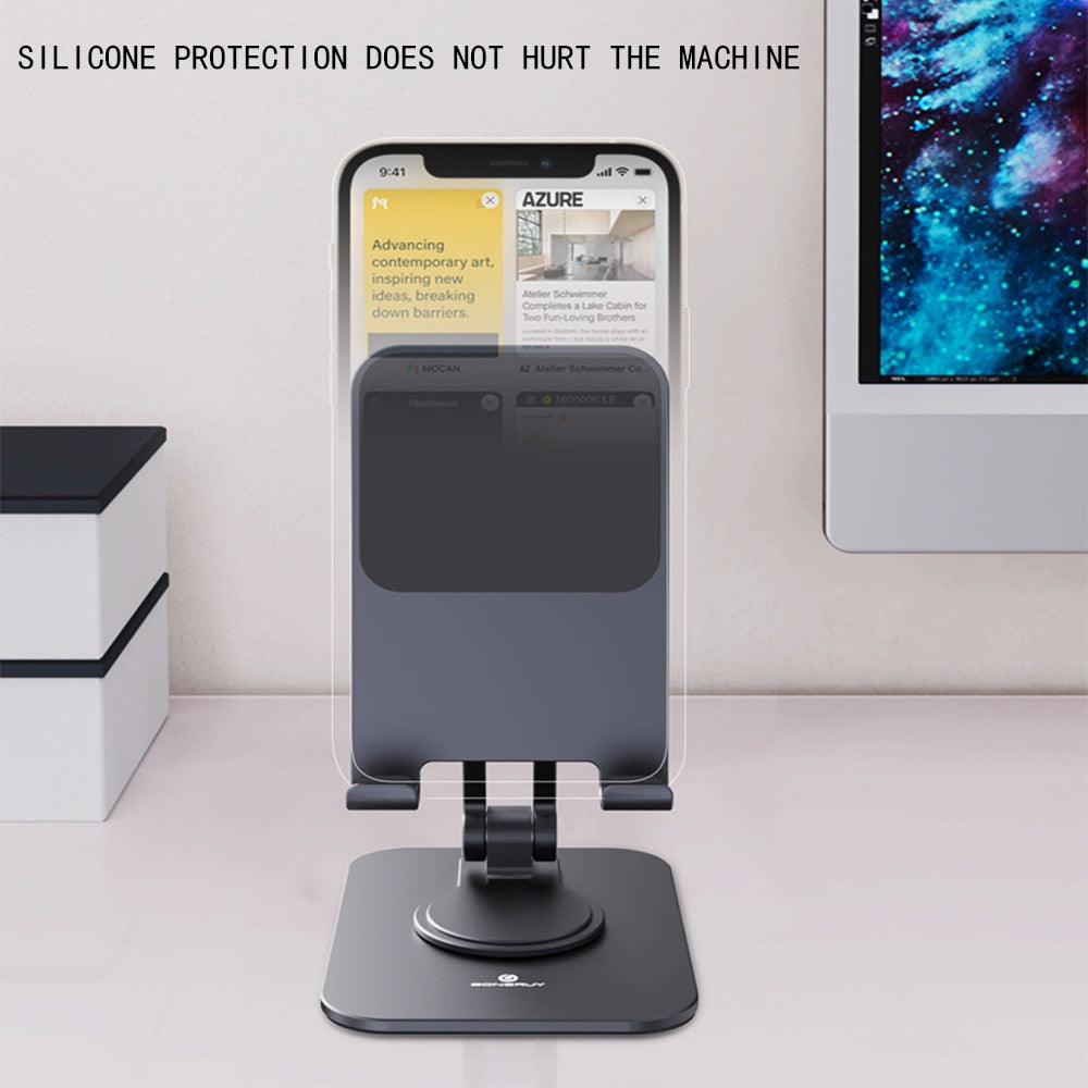 Flexible Rotating Mobile Device Desk Stand