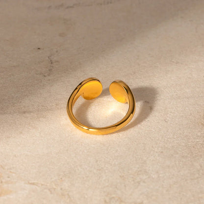 Adjustable Silver Spiral Style Ring