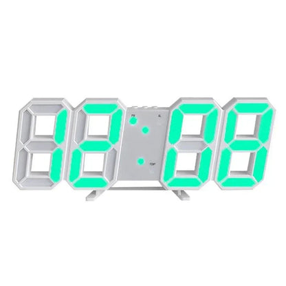 Contemporary Slim LED Digital Wall Clock with Adjustable Light