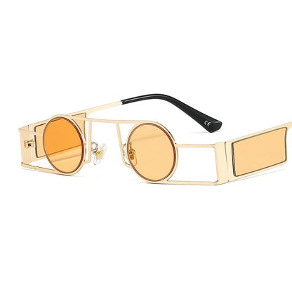 Luxury Round Metal Frame Sunglasses