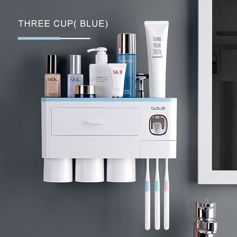 Wall Mounted Compact Bathroom Shelf Organizer