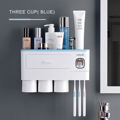 Wall Mounted Compact Bathroom Shelf Organizer