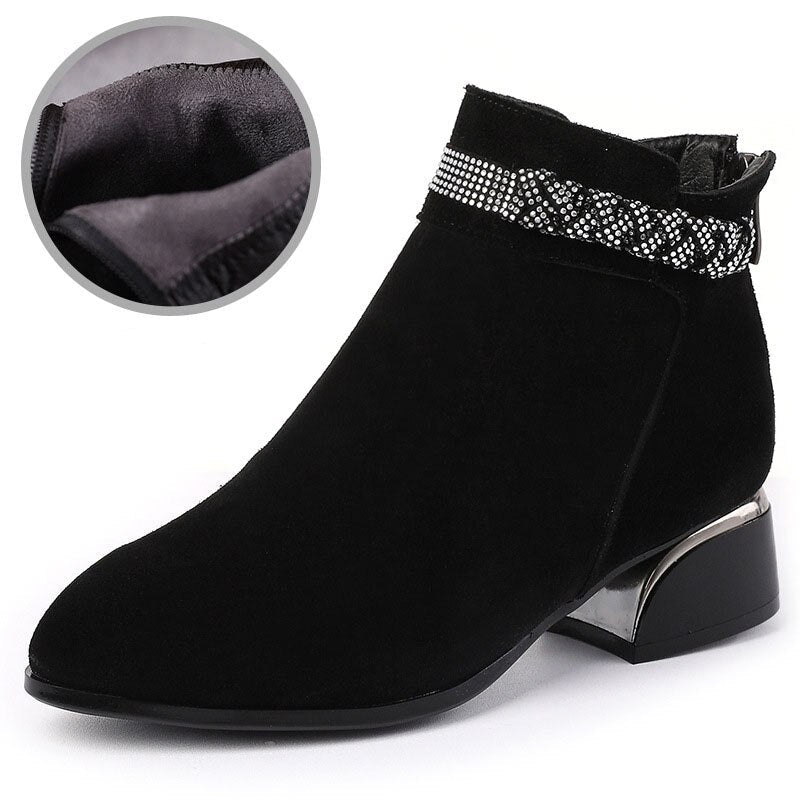 Women's Chic Leather Ankle Boots