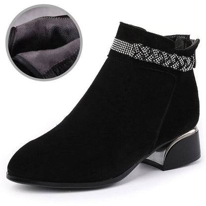 Women's Chic Leather Ankle Boots