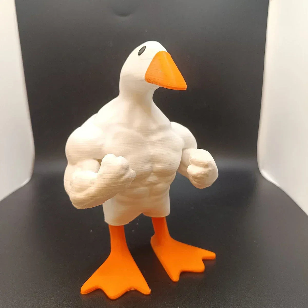 Funny Tough Goose Garden Statue