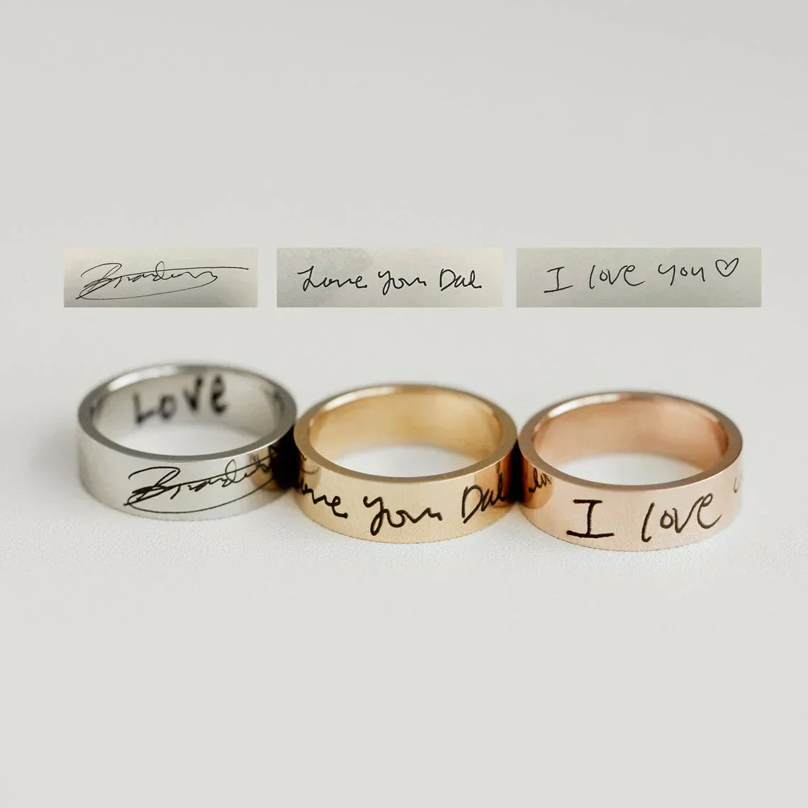 Personalized Engraved Love Ring - Luxicro