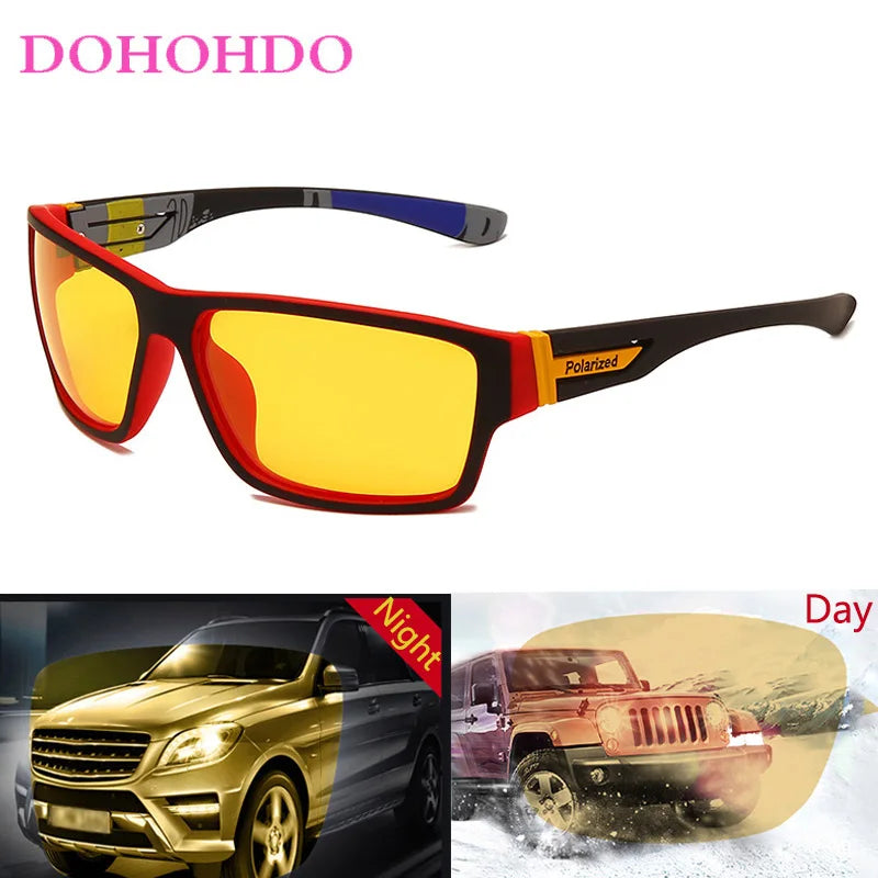 Polarized Night Driving Glasses UV Protection Men Women