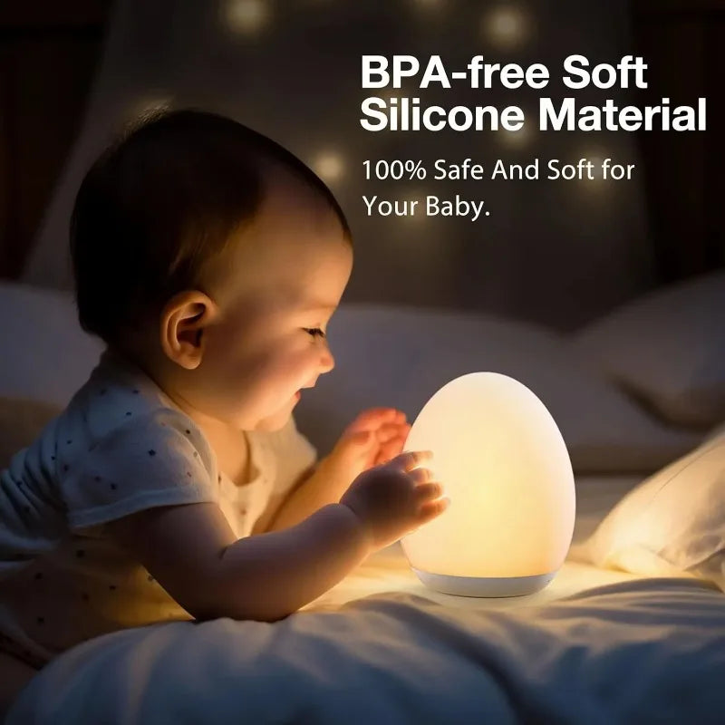 Fun LED Bedside Lamp with Touch Sensor for Kids