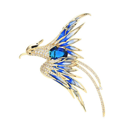 Vibrant Bird Shape Pin Brooches