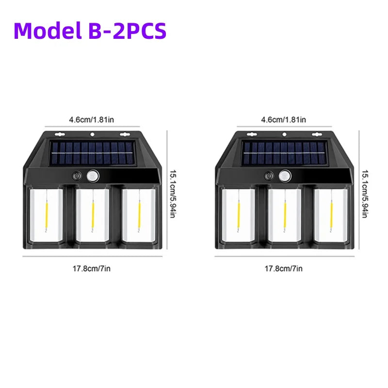 Outdoor LED Solar Powered Waterproof Wall Light