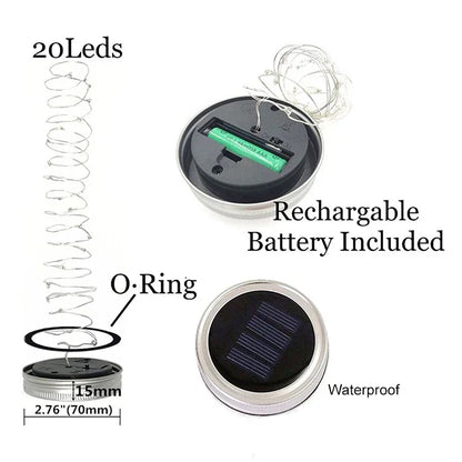 Garden Solar Powered String Lights