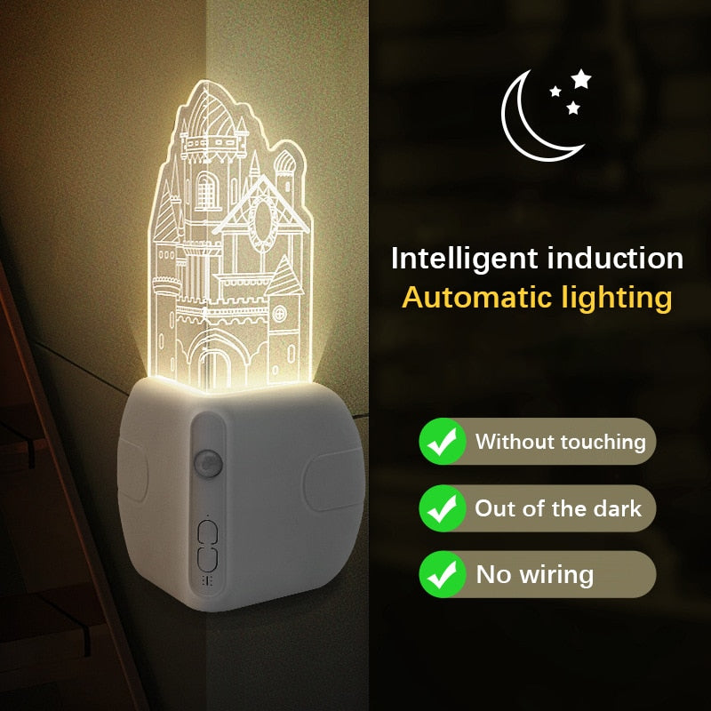 Motion Activated Bright LED Wall Lamp