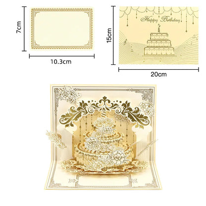 Bright Pop Up Happy Birthday Card - Luxicro
