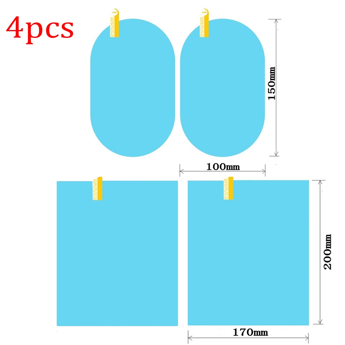 Transparent Rainproof Auto Window Cling Vinyl