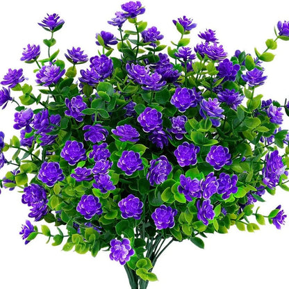 Outdoor Artificial Flower Hanging Basket - Luxicro