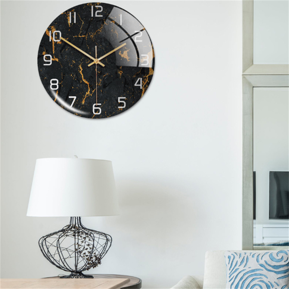Elegant Silent Marble Wall Clock