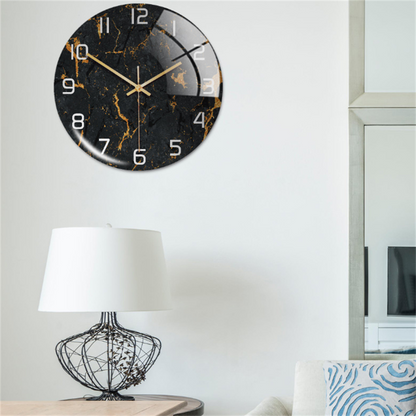 Elegant Silent Marble Wall Clock