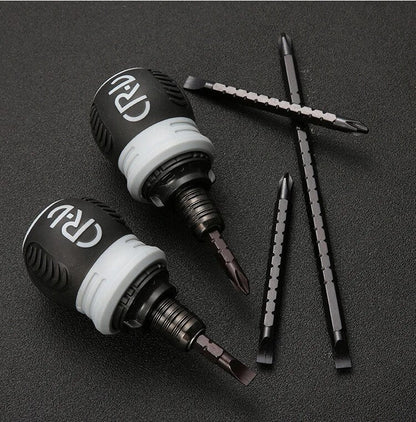 Essential 10-Piece Ratchet Screwdriver Tool Set