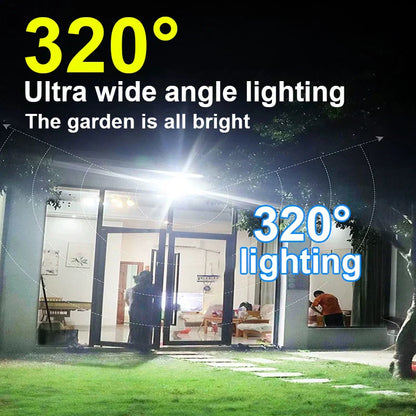Bright Motion Activated Solar Yard Lamp