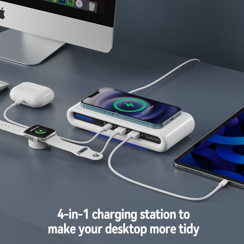 Portable Quad Wireless Charging Pad