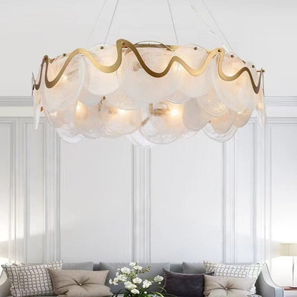 Airy Gold Drop Pendant Lighting Fixture