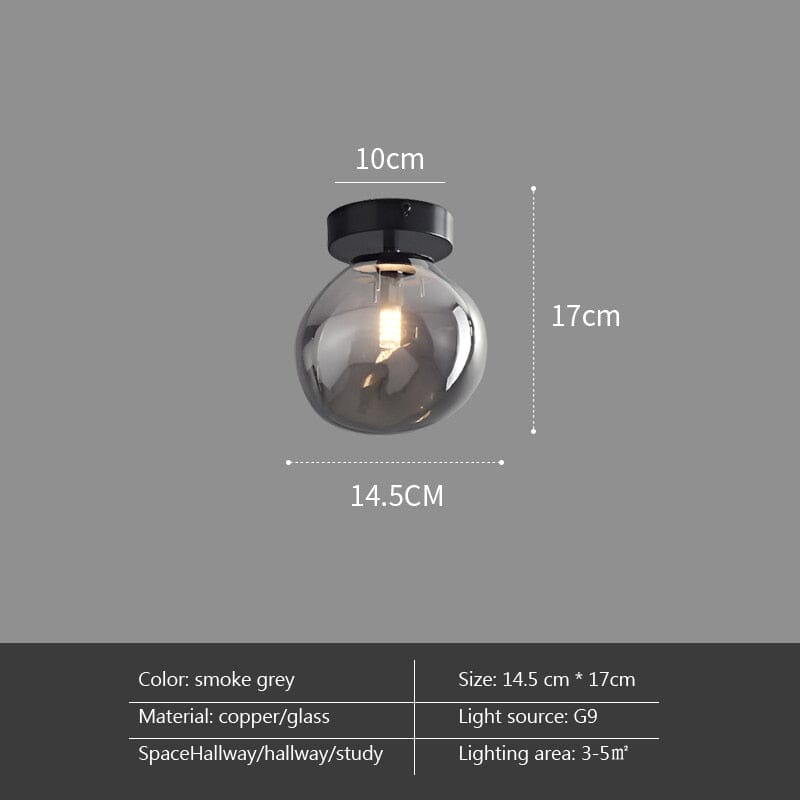 Elegant Glass Ball Wall Light For Home Decor