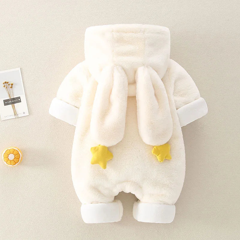 Cute Fleece Winter Baby Jumpsuit