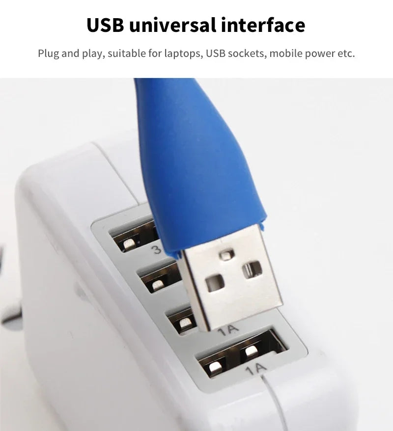 Compact Adjustable LED Table Lamp with USB Charging