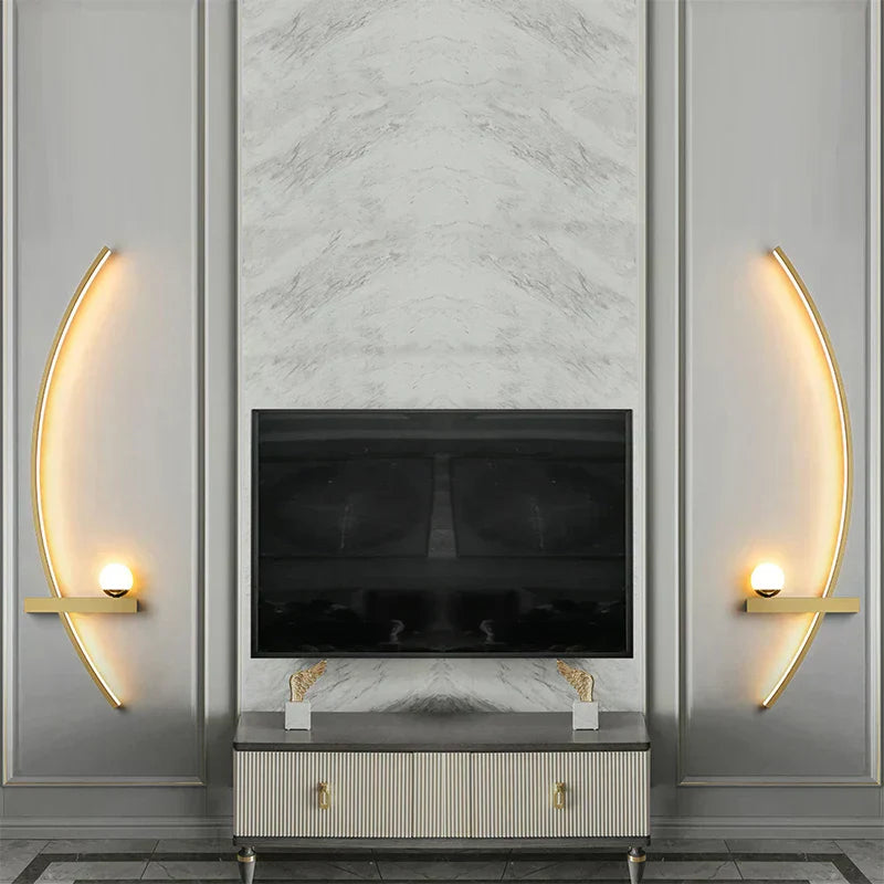 Modern Bronze Garden Wall Lamp