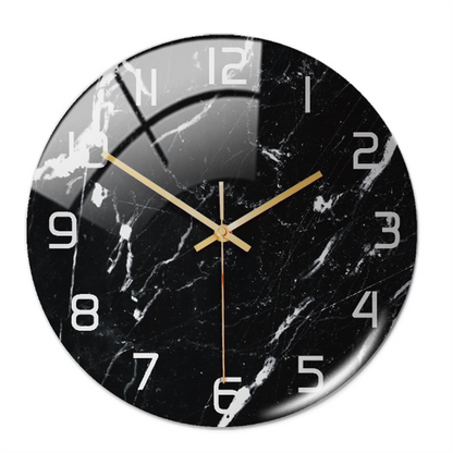 Elegant Silent Marble Wall Clock