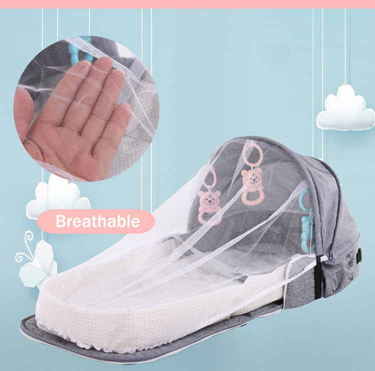 Compact Foldable Baby Crib Backpack Carrier