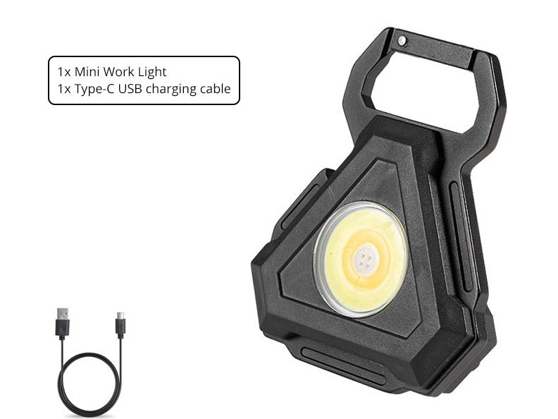 Compact LED Keychain Flashlight Bottle Opener - Luxicro