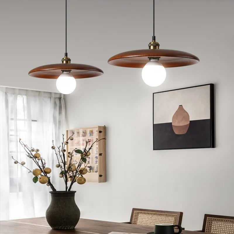 Rustic Wood Hanging Ceiling Light
