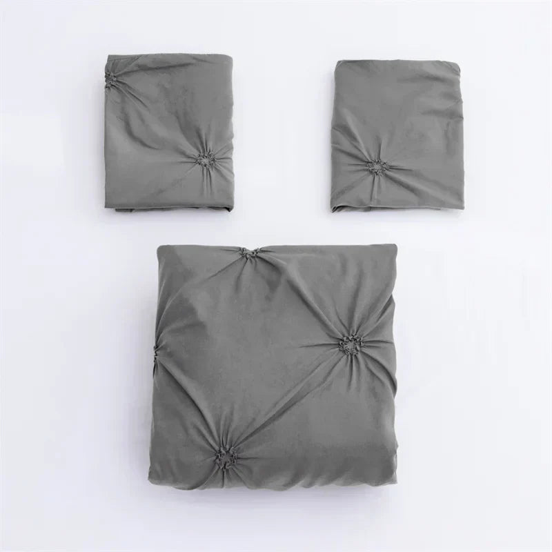 Luxury Ruffled 3 Piece Bedding Set