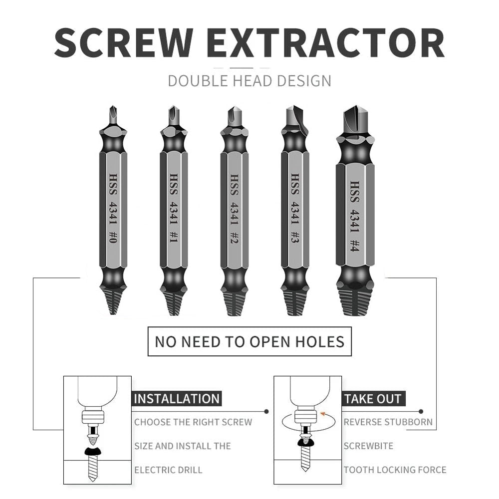 Easy Screw Extractor Tool Set