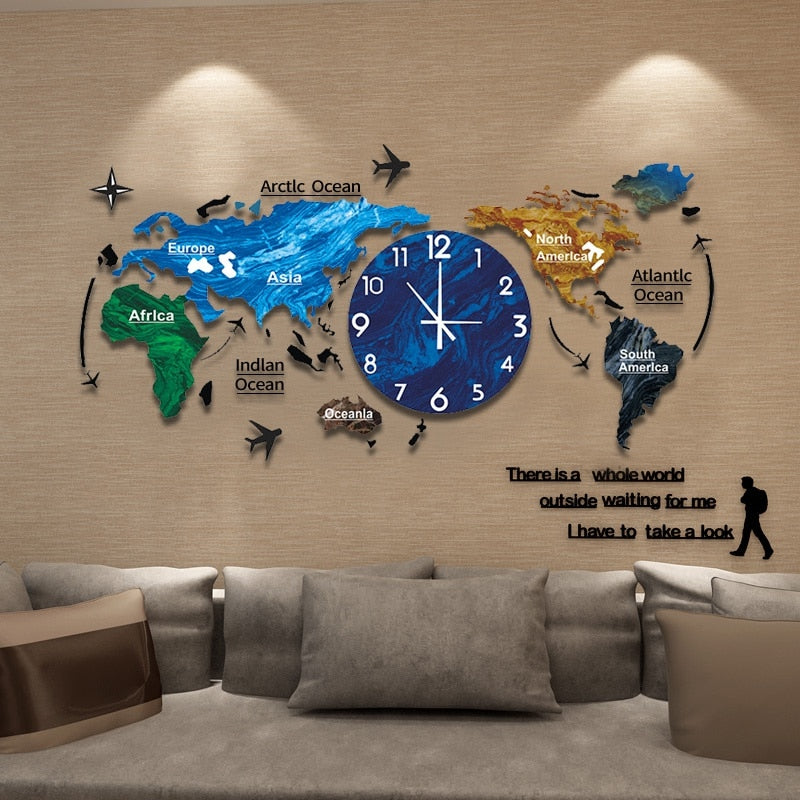 Vibrant Geometric Wall Clock Home Decoration