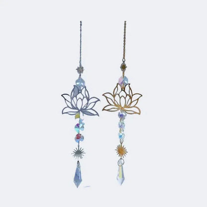 Beautiful Glass Crystal Wind Chime for Home Decor