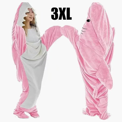 Cozy Shark Hoodie Blanket Costume