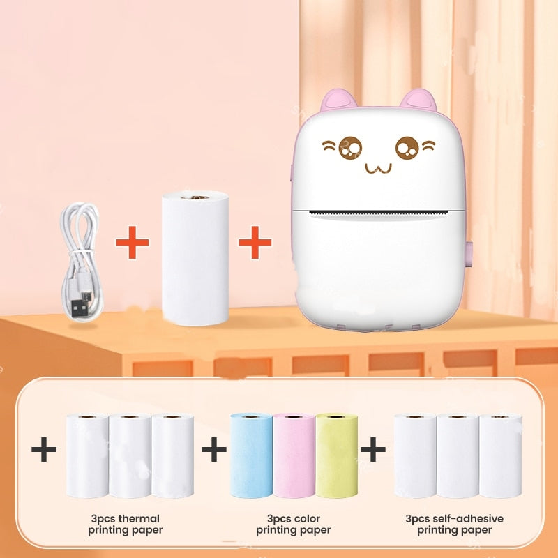 Portable Animal Thermos Bluetooth Label Printer