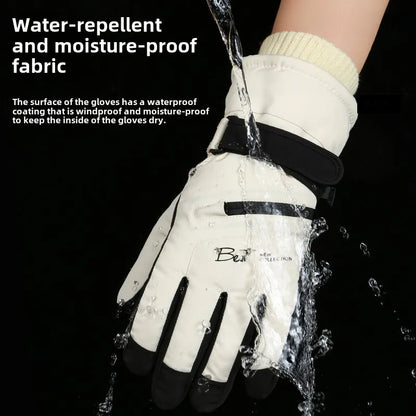 Insulated Water Resistant Snow Gloves with Touchscreen Tips