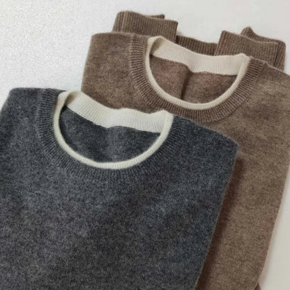Soft Cashmere Women's Crew Neck Winter Sweater