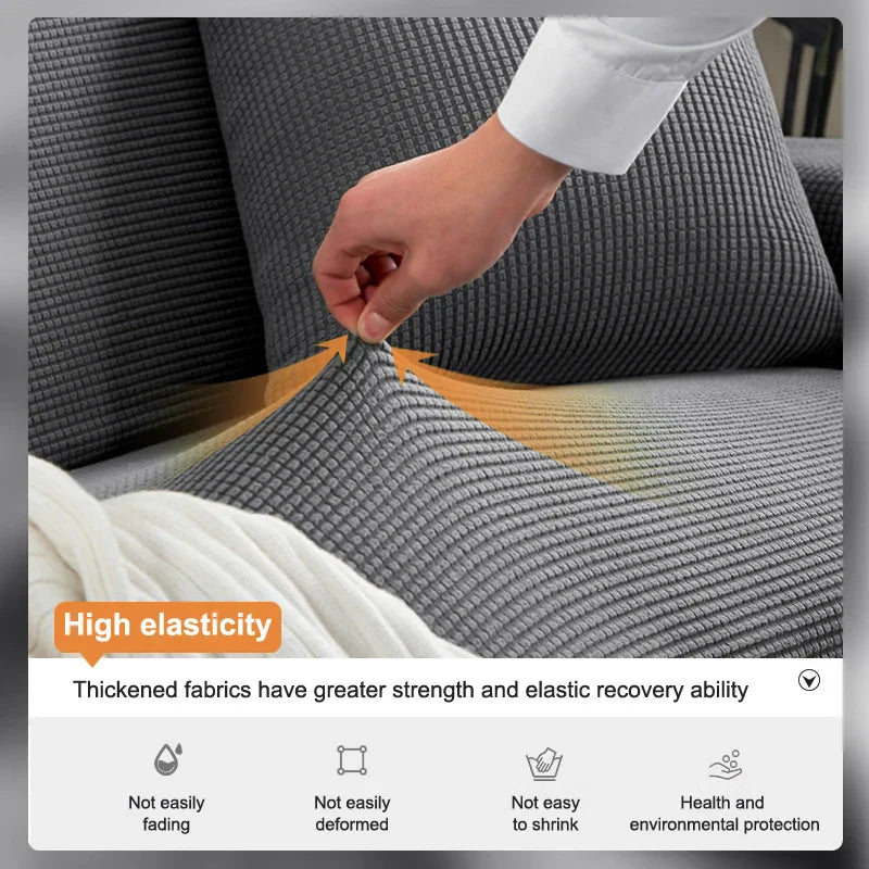 Soft Fit Couch Cover with Plush Design