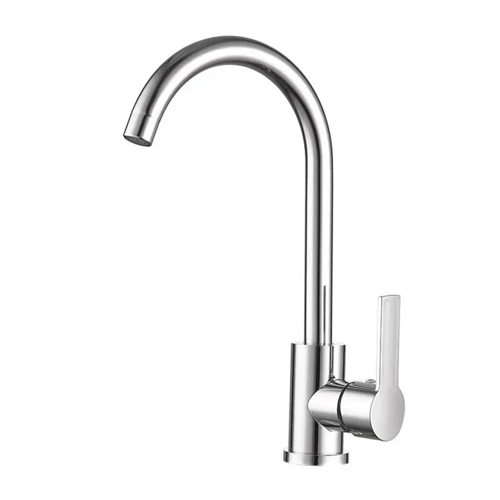 Modern Chrome Kitchen Sink Faucet Mixer Tap - Luxicro