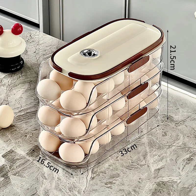 Space Saving Stackable Egg Holder Tray