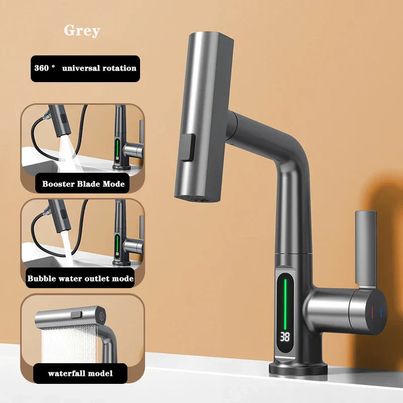 Contemporary LED Kitchen Sink Faucet