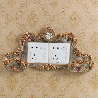 Decorative Flower Pattern Outlet Organizer