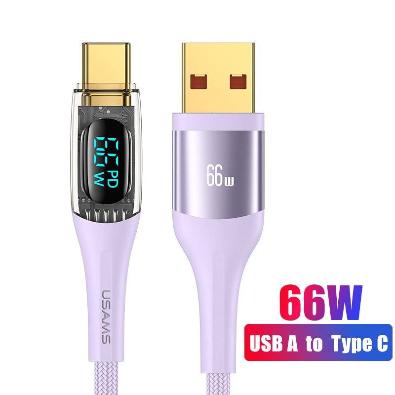Fast Charging USB LED Power Cable