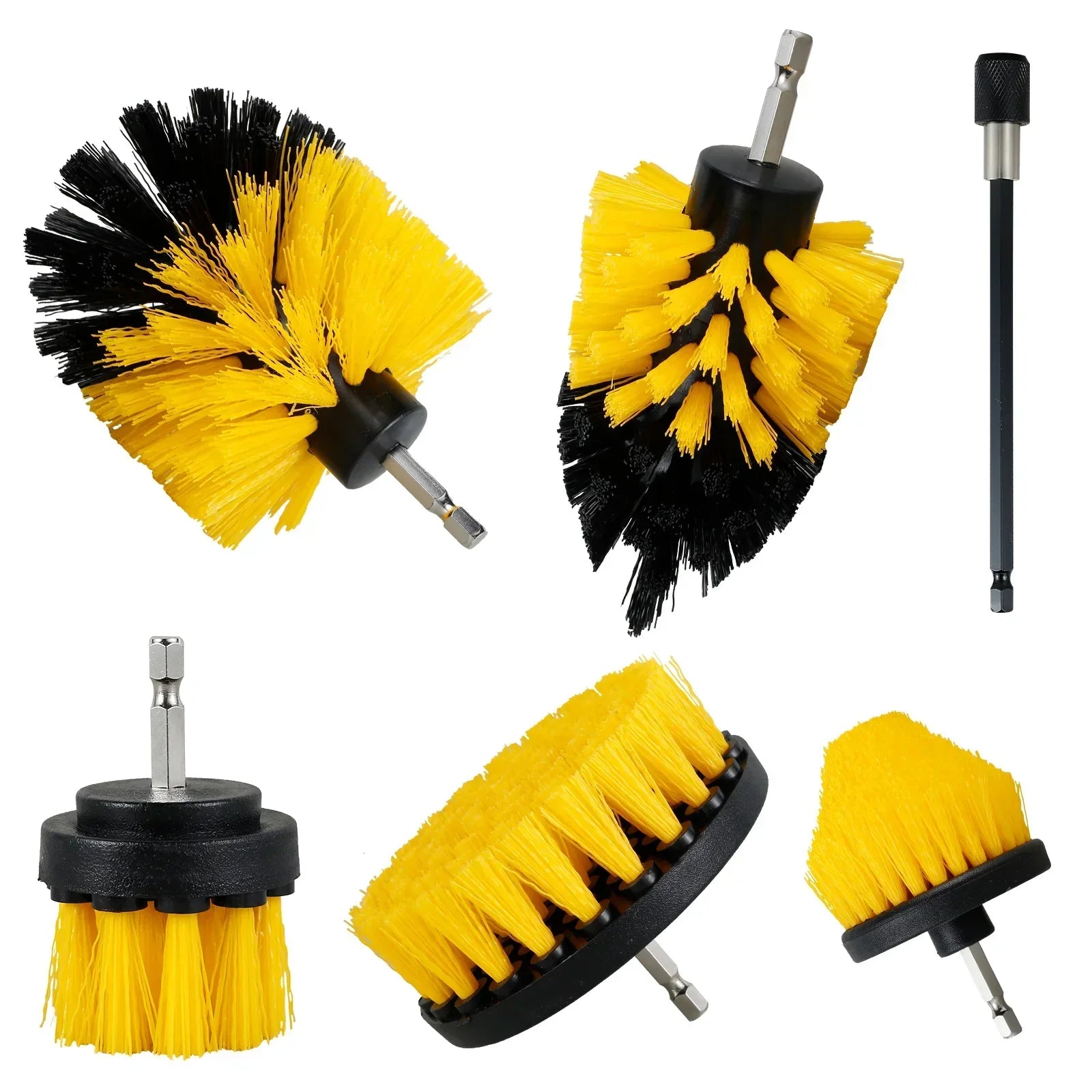 Practical 5PCS Drill Brush Cleaning Accessory Kit - Luxicro