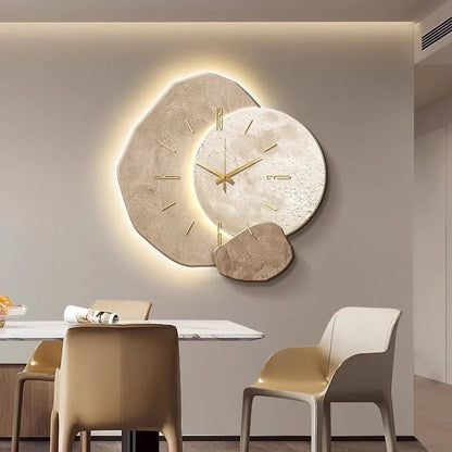 Classic White Wooden Wall Clock